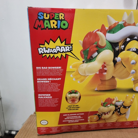 Super Mario Big Bad Bowser Action Figure NEW - Picture 10 of 16